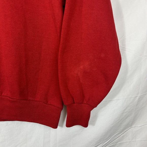 Vintage Jerzees Blank Sweatshirt Mens‎ Size XL Red Made in USA Crew Neck - Picture 2 of 7